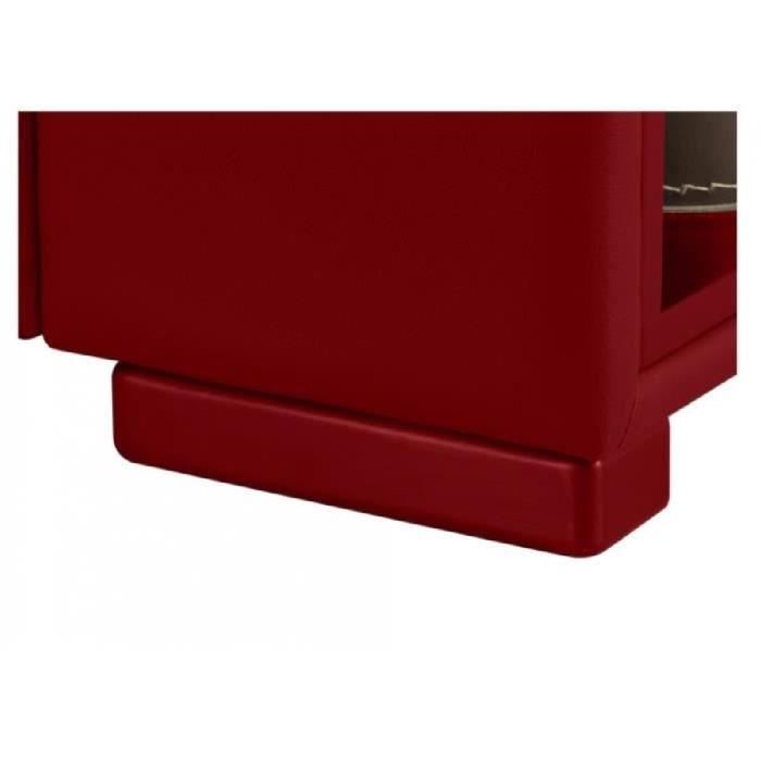 Canape D Angle Cuir Leeds Rouge Angle Gauche Achat Vente