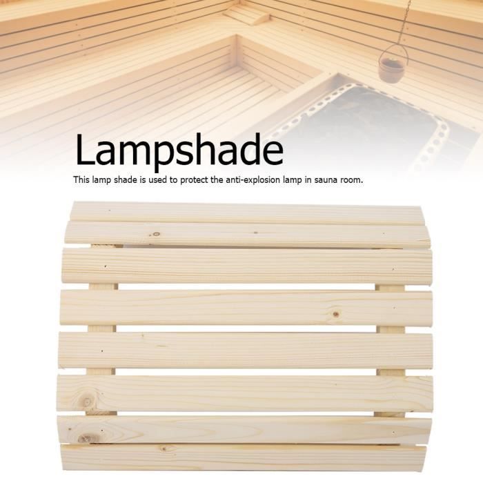 Abat-jour Pour Sauna, Protection De La Lampe Pour Sauna, Abat-jour En Bois, Carré En Bois, Accessoire De Sauna