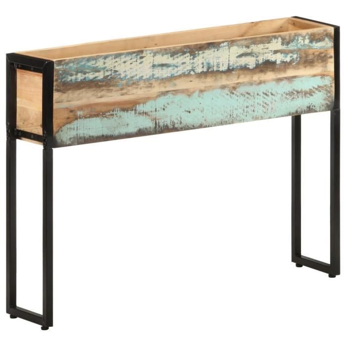 vidaXL Jardinière 90x20x68 cm Bois massif