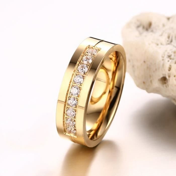 bague couleur or femme