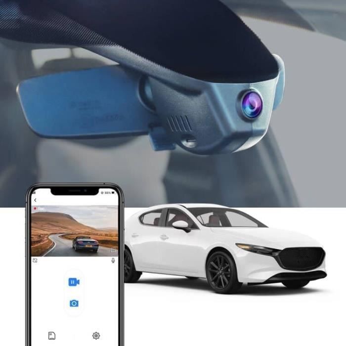 Fitcamx 4K Dash Cam Suitable for Mercedes-Benz E Class 2010-2016 E350 E400 Hybrid E550 E63 AMG W212 (HD2-6052), OEM Look, 2160P UHD Video, Loop Recording WiFi, G-Sensor, Easy to Use, 64GB
