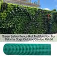 Barrière de sécurité 0.5*3m, filet en plastique vert, pour filet de jardinage, feuille de clôture pour protéger les plantes-1