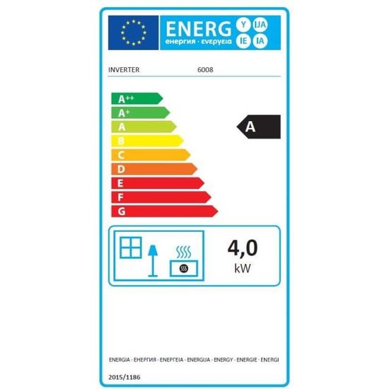 Poele a pétrole électronique INVERTER 5008 - 3200 W - Programmation 24H
