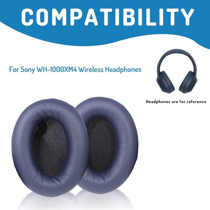 Coussinets De Rechange Pour Casque Marshall Major 4 (Coussinets Noirs