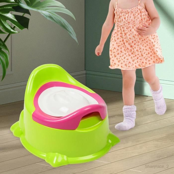 Portable bébé pot confortable pot formation siège de toilette entraîneur  stable bébé pot chaise pour bébés 6-12 mois Vert