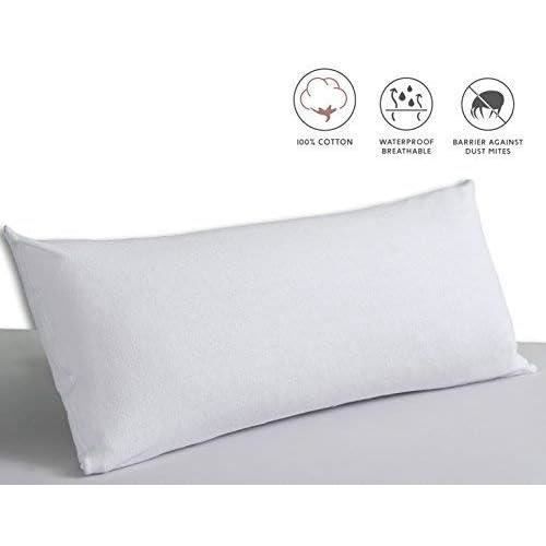 Protège-Oreiller Imperméable KINNS 60x60cm Lot De 2 - 100% Coton Oeko-TEX Anti-Acariens