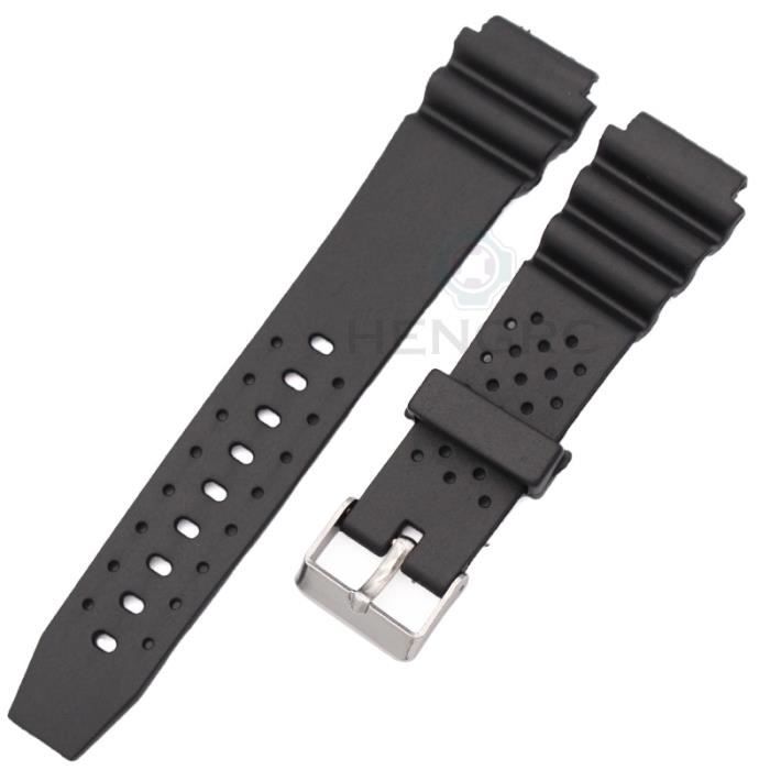 Lot De 6 Boucles De Fixation En Silicone Pour Bracelet De Montre 20mm - Remplacement