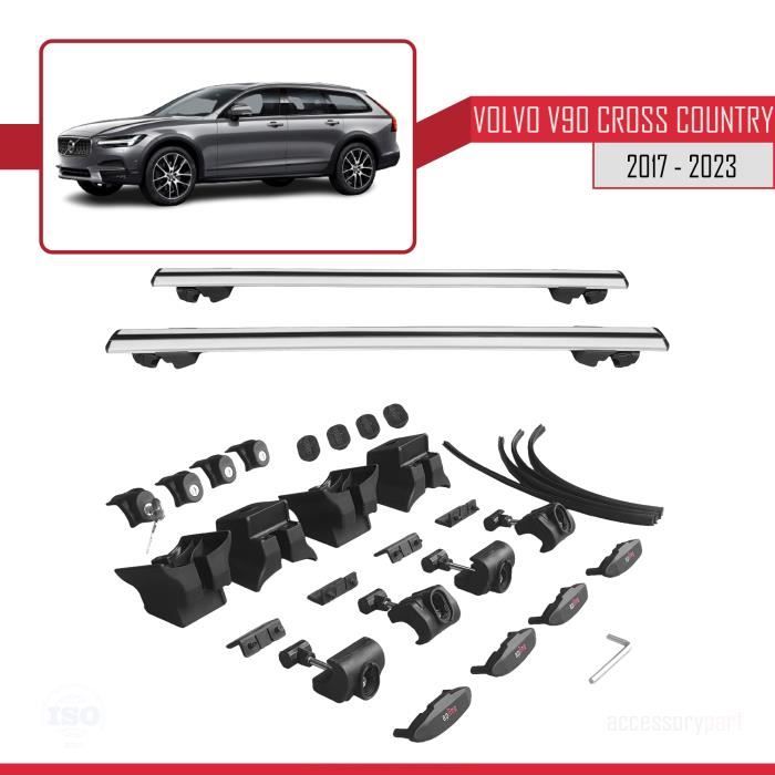 Barres De Toit Apline ACE-4 Pour Renault Clio 5 2019-2025 - 2 Barres Aluminium Gris