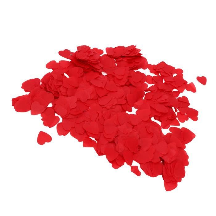 Confettis coeur Papier de Soie Coeur, 16000 Décorations de