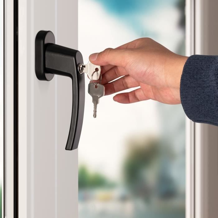 Poignet De Porte Interieur POIGNÉES DE FENÊTRE Verrouillables Enfant Serrure Et Clé Blanches Sécurité Neuf EUR 16,58 - FR Poignée De Porte Intérieure