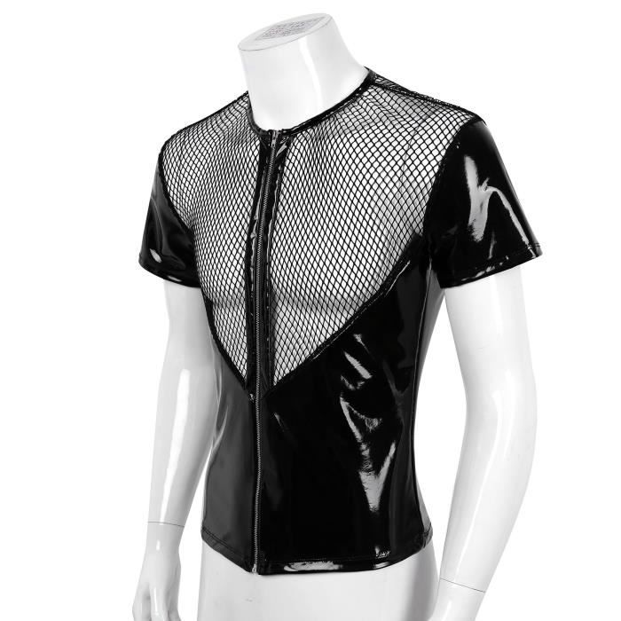 Crop Top Débardeur Homme - Manches Longues Transparent - Neuf Sans étiquettes