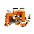 LEGO® 21178 Minecraft Le Refuge du Renard, Jouet de Construction Maison, Enfants dès 8 ans, Set avec Figurines Zombie, Animaux-2