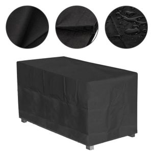 Housse De Table De Jardin Rectangulaire - Imperméable Et Anti-UV - 125x63x74 Cm - Flyace
