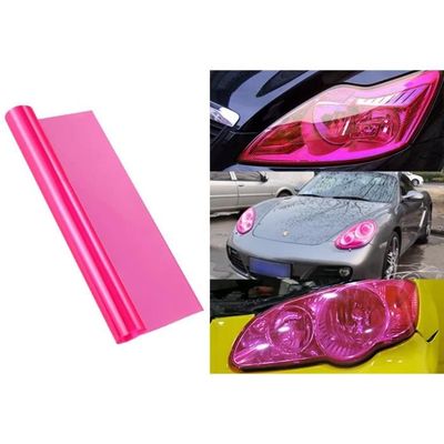 Film Adhésif Rouge Pour Phares De Voiture - 30x120cm PVC, Résistant à La Chaleur - Customisation Et Protection