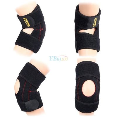 Yoassi 2 Genouillères Réglables En Silicone – Soutien Sport, Antidouleur, Noir