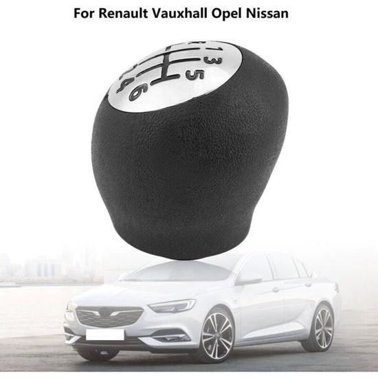 Pommeau Levier Vitesse Renault Laguna II 2001-2008 - 6 Vitesses, Cuir PU, Chromé, Design Ergonomique - 6