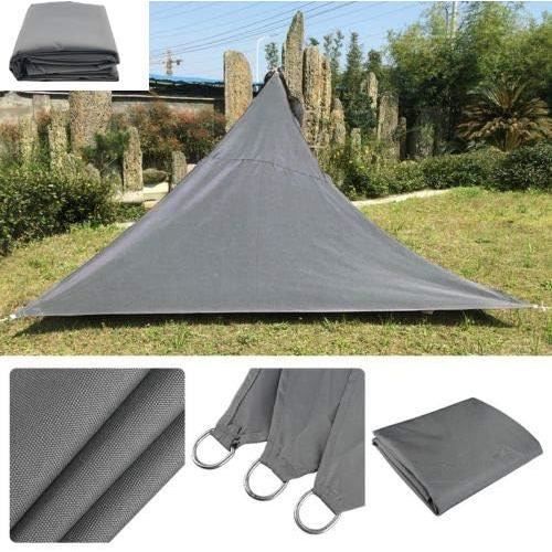 Voile D'ombrage Triangulaire Imperméable Hitopin - 2x2x2 M, Protection UV 95% - Pour Jardin, Terrasse, Piscine - 2