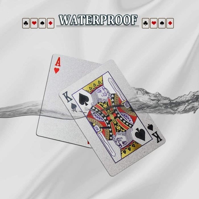 Jeux de Cartes Poker, Jeu Carte en PVC Étanche Feuille d'or avec La  Boîte-Cadeau, Jeu de Cartes 54 Parfait pour La Fête et Le [15] - Cdiscount  Jeux - Jouets