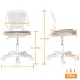 Chaise de Bureau - Yaheetech - Noir - Ergonomique - Moderne-3