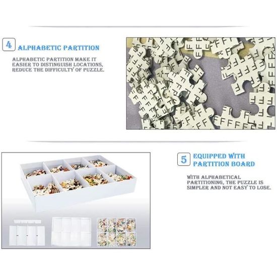 C Puzzle 1000 pièces,Puzzle Rond,Puzzle,Puzzle Adulte,Puzzle éducatif Adulte