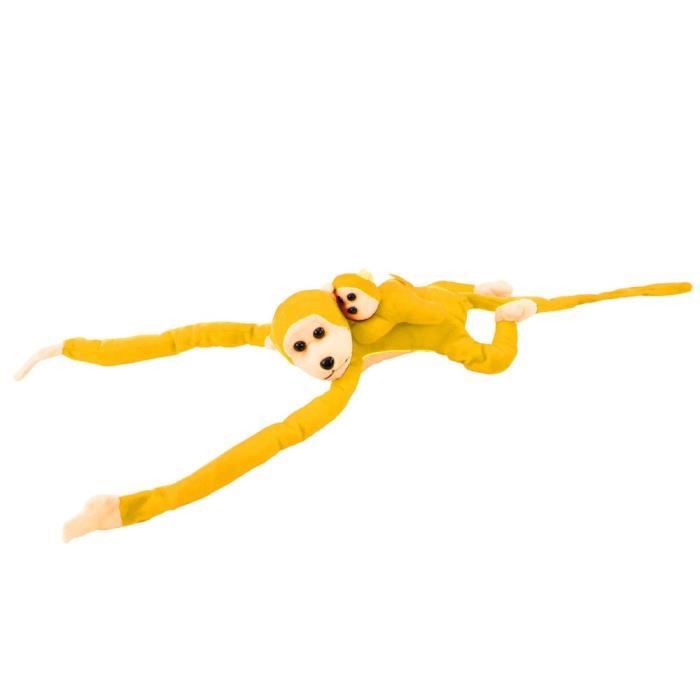 Noir - 20 cm - Jouet en peluche cheburashka pour enfants, Poupée douce avec grands yeux, Singe avec vêtements - Jeux - Jouets