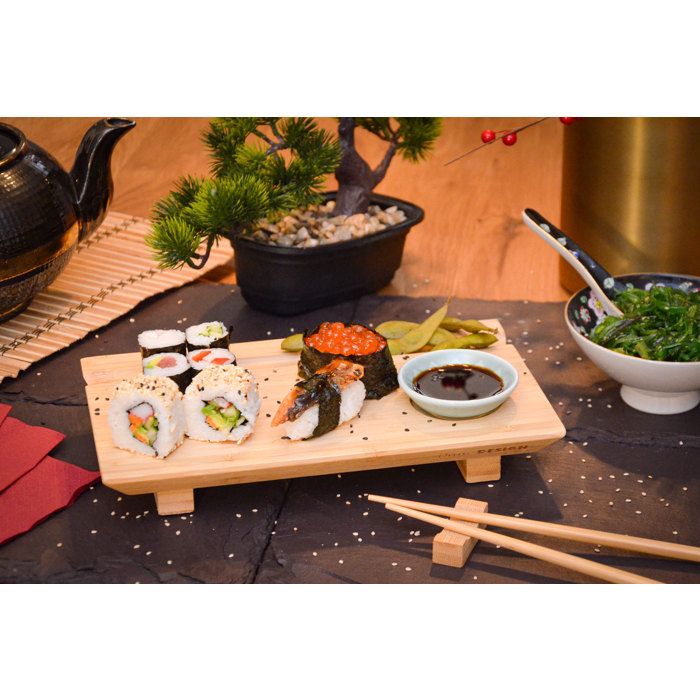 Tapis Bambou Pour Sushis – Lot De 100, Naturel, Réutilisable - 3