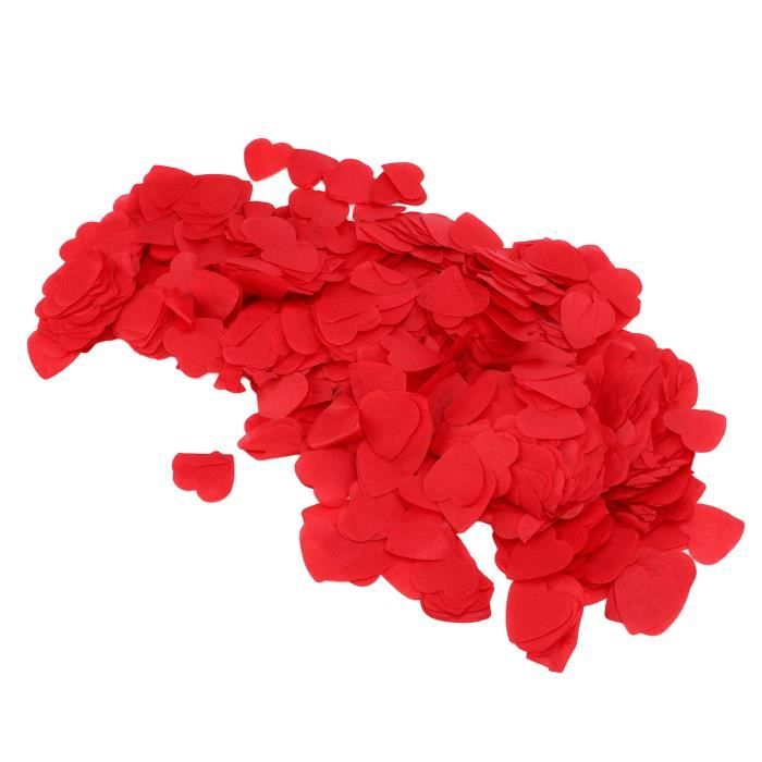 Confettis coeur Papier de Soie Coeur, 16000 Décorations de