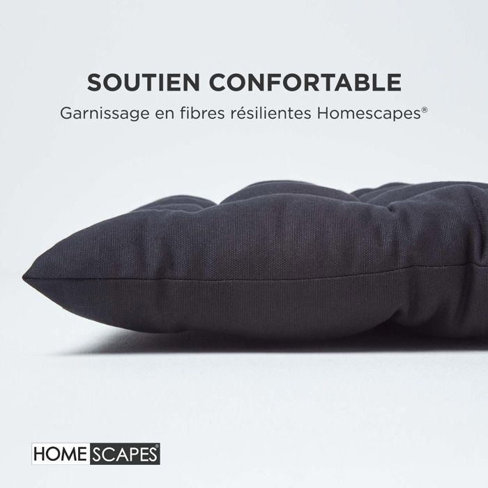 Coussin Banc Jardin Aselbia 120x35x5cm Antidérapant - Intérieur Extérieur Vert Onyx