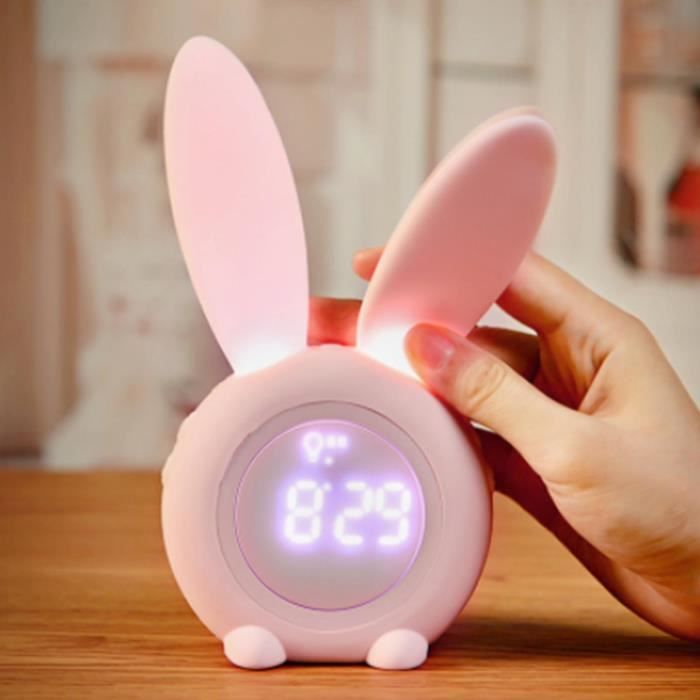 Réveil Enfant Educatif, LED Veilleuses Pendules horloges de