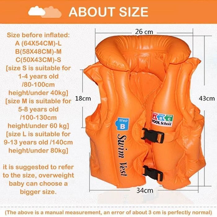 Gilet De Natation Gonflable Bleu Au Meilleur Prix en Tunisie