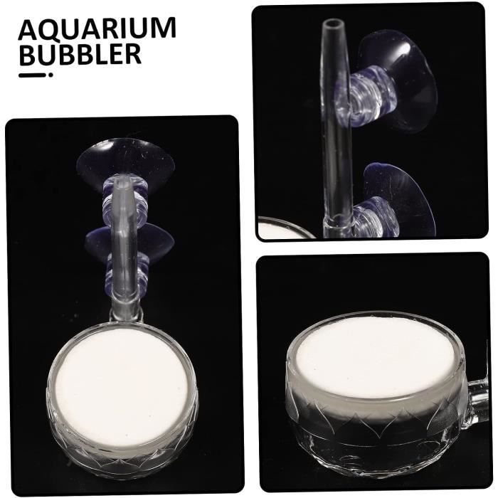 POPETPOP Double sorties aérateur de pompe à air avec tuyau d'oxygène de la  pierre de l'air pour bassin de l'aquarium Fish Tank - Cdiscount
