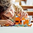 LEGO® 21178 Minecraft Le Refuge du Renard, Jouet de Construction Maison, Enfants dès 8 ans, Set avec Figurines Zombie, Animaux-4