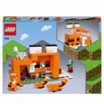 LEGO® 21178 Minecraft Le Refuge du Renard, Jouet de Construction Maison, Enfants dès 8 ans, Set avec Figurines Zombie, Animaux-5