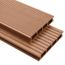 Panneaux De Terrasse Wpc Avec Accessoires 40 M2 4 M Marron Achat Vente Revetement En Planche Panneau De Terrasse Cdiscount