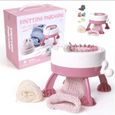 Machine à coudre à tricoter à la main en plastique bricolage enfants tissage accessoires d'outil de jouet (22 aiguilles)-0