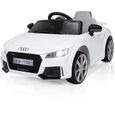 E-ROAD - Voiture éléctrique Audi TT RS pour enfant 12V - Blanche-0