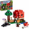LEGO® 21179 Minecraft La Maison Champignon, Set Jouet de Construction pour Enfants dès 8 ans, Idée de Cadeau, avec Figurines-0