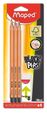 MAPED - Assortiment de 6 crayons graphite triangulaires + 1 gomme-0
