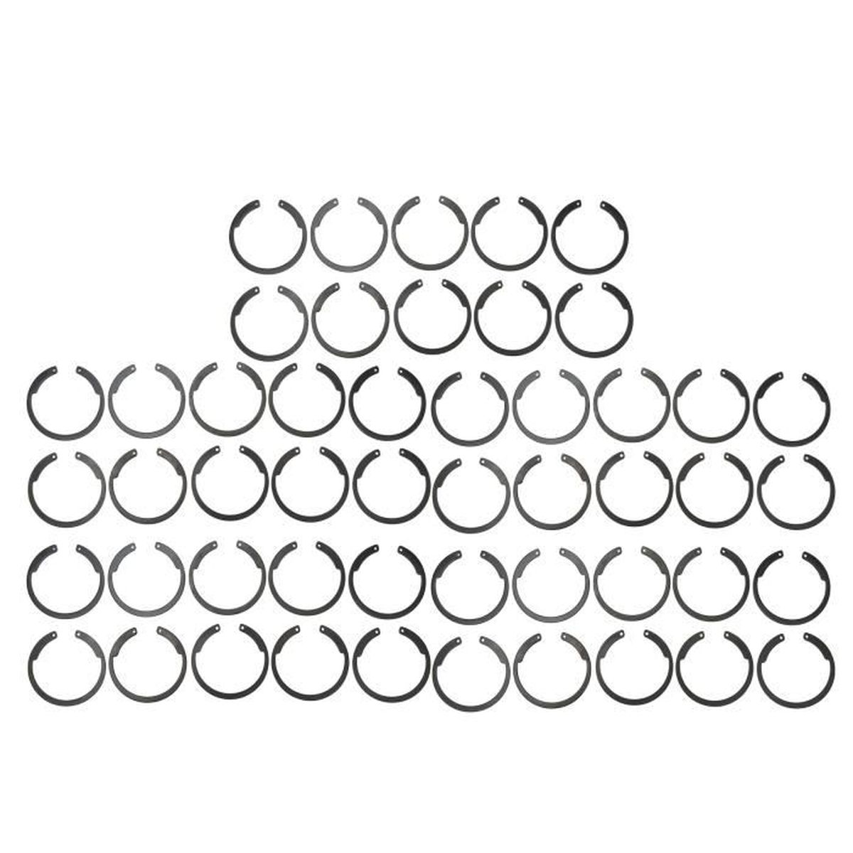Kit 200 Pièces Anneaux Circlips Type E 3-22 Mm - Acier A3 Avec Boîte De Rangement