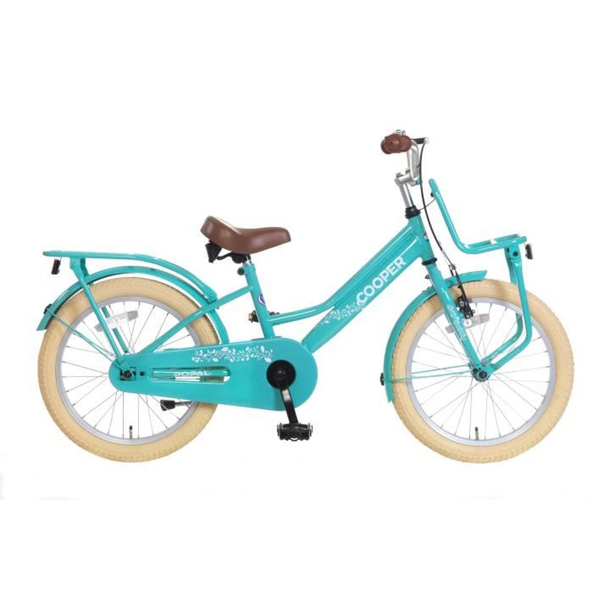 Vélo Enfant Fille Popal Cooper 18 pouces roue avant au guidon et ...