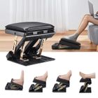 TTLIFE Repose-pieds Réglable en Hauteur et Angle Réglable avec Coussin Moelleux,Fonction de Massage,Repose-pieds Antidérapant pour Bureau