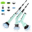 RITONDA Brosse de nettoyage électrique rotative sans fil,3 réglages et 3 réglages d'angle, 7 têtes remplaçables, pour salle de bain