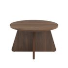 BAÏTA Table basse ronde RUBA effet noyer - Bois