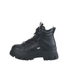 Chaussure à lacets - Buffalo - ASPHA NC MID - Noir - Cuir - Semelle à plateforme