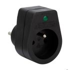 Parafoudre 1 prise simple - noir - Zenitech