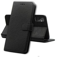 Coque pour Samsung Galaxy A25 - Portefeuille Rabat Clapet Aimanté - Noir