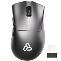 Souris sans Fil Silencieuse, SDLOGAL, 1200 DPI, Avec Récepteur USB, Mouse Compacte pour Ordinateur Portable, PC, Mac, Gris