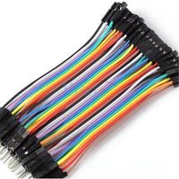 40Pcs 10Cm Dupont Jumeler Cavalier Cables Multicolore Féminin-Masculin Test de Circuit Imprimé pour Arduino - LRIBEC-A0638 C083BB