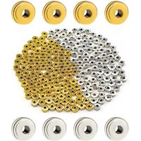 200 Pièces 6mm Perles Intercalaires Plates avec Trous, Disque Perles Perle Plate Ronde