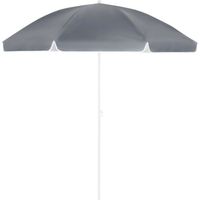 Parasol inclinable anthracite réglable et hydrofuge 180 cm Parasol de plage pare-soleil pour jardin terrasse